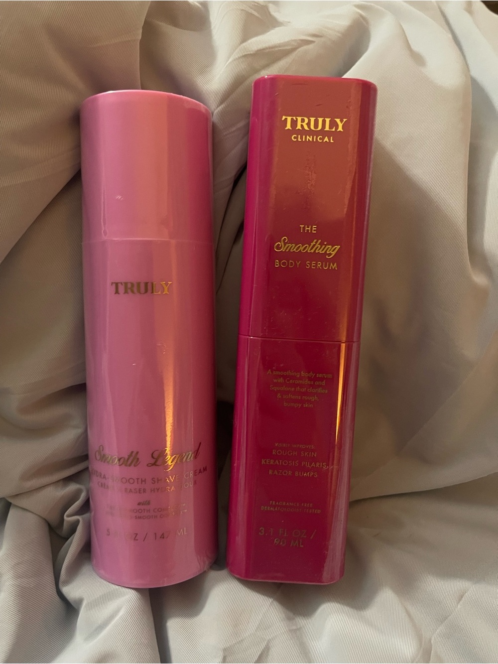The Smoothing Body Serum and shave cream- Pink